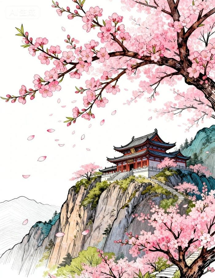 Hình ảnh hoa xuân khoe sắc trong tranh nghệ thuật