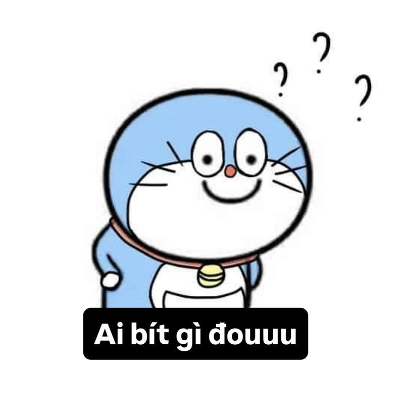 Hình ảnh meme ai biết gì đâu doremon vô tri