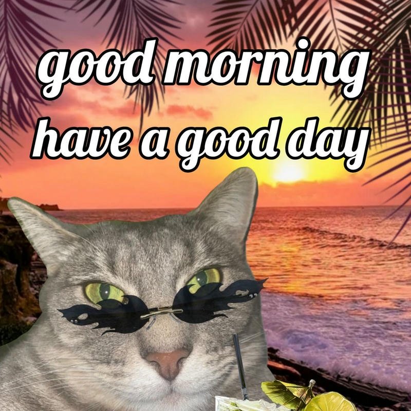 Hình ảnh meme chào buổi sáng dễ thương chúc ngày tốt