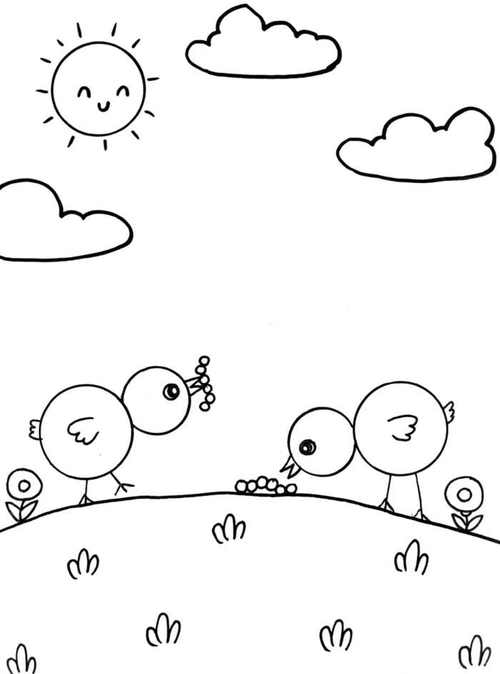 Hình ảnh nông trại có chú gà nhỏ xinh