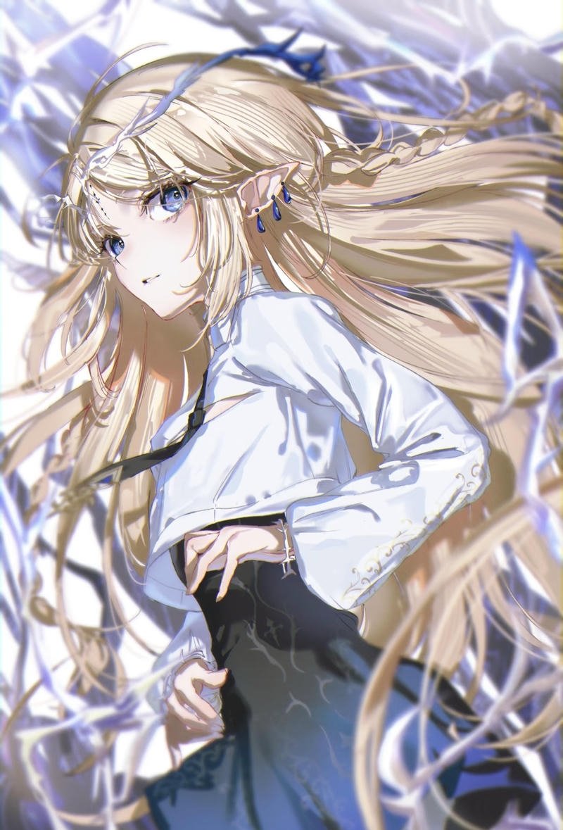 Hình ảnh phù hợp làm nền anime tóc vàng dễ thương