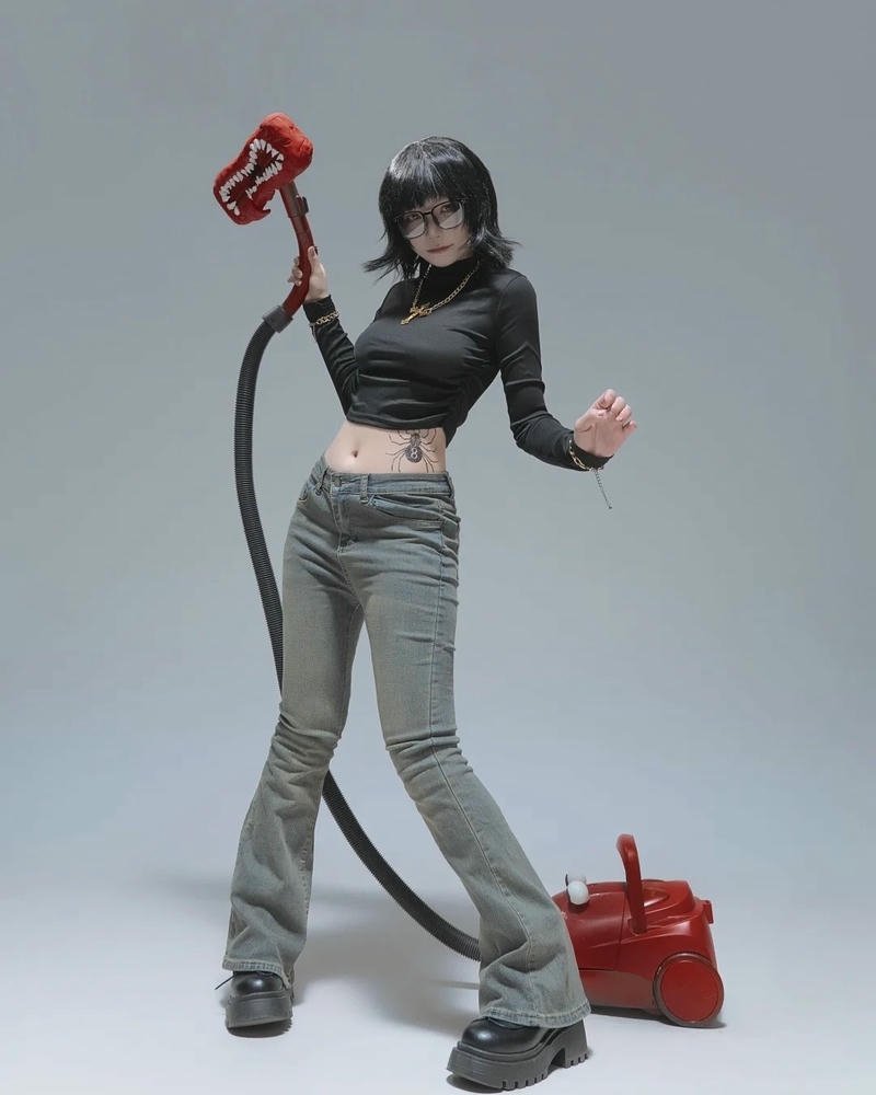 Hình anime nữ cosplay thể hiện thần thái đặc trưng