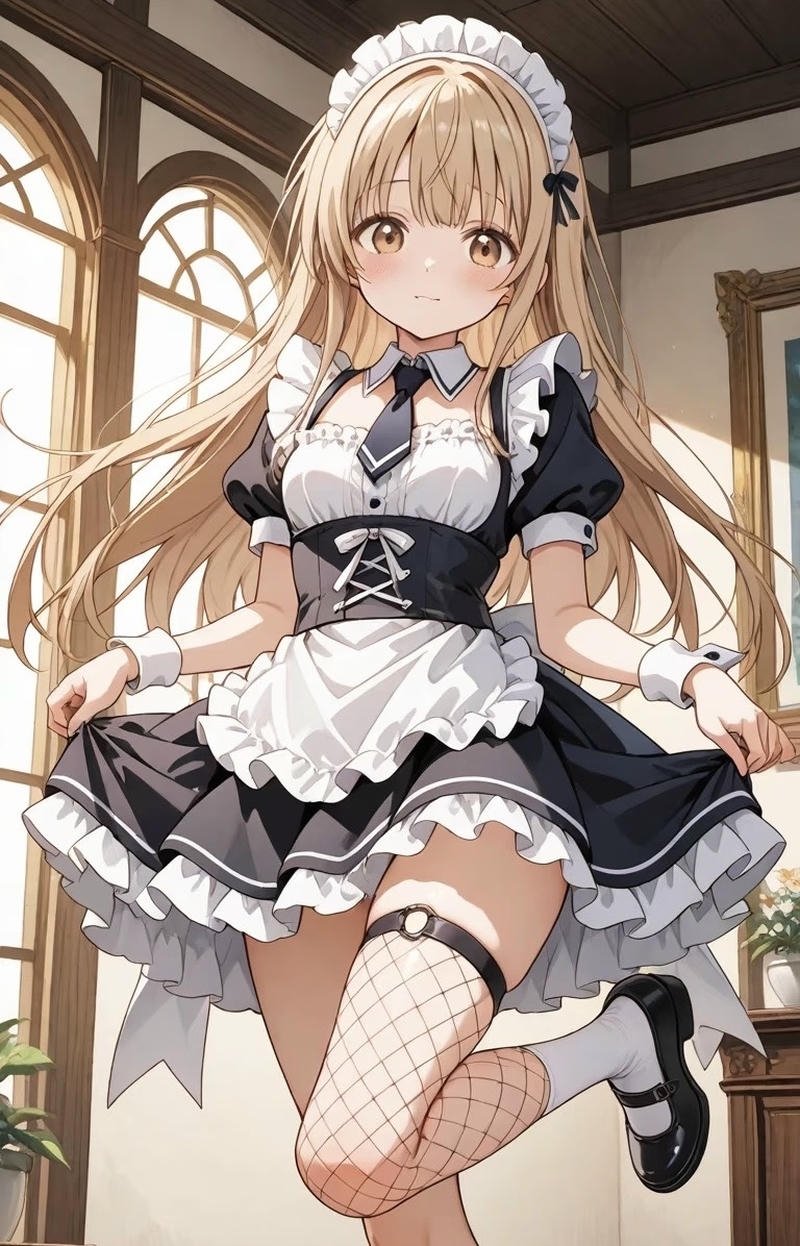 Hình anime tóc vàng xinh xắn khiến người xem thích