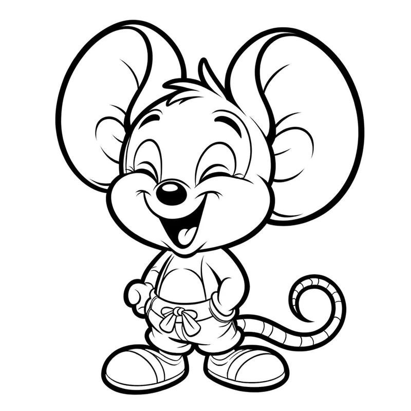 Hình chuột hamster đáng yêu cho bé tập vẽ