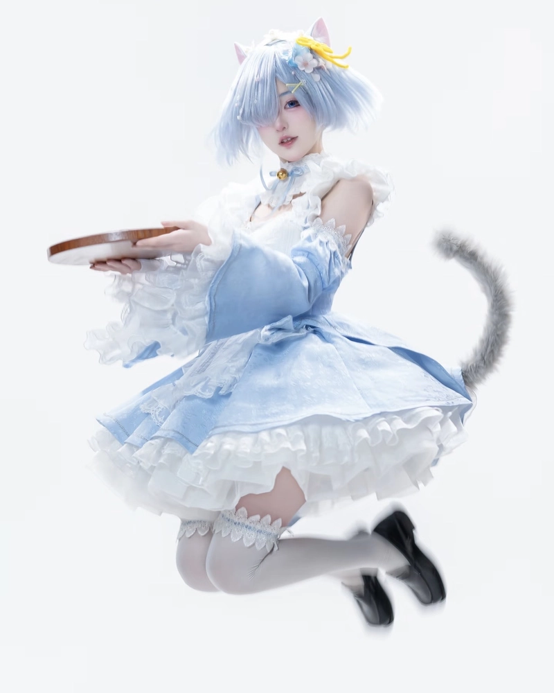 Hình cosplay mèo mang phong cách tinh nghịch dễ thương