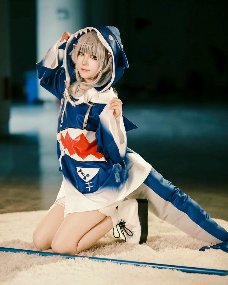 Hình hóa trang Yaoyaoqwq Gawr Gura tạo hình nổi bật đầy sinh động