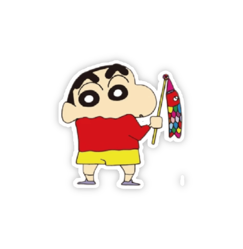 Hình sticker Shin cậu bé bút chì đáng yêu hài hước