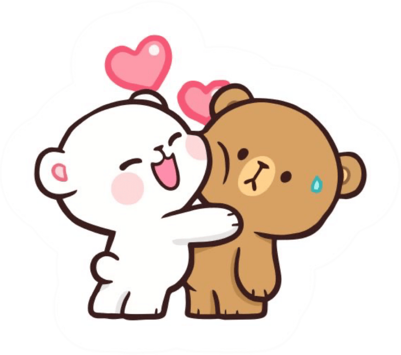 Hình sticker cute với biểu cảm siêu đáng yêu