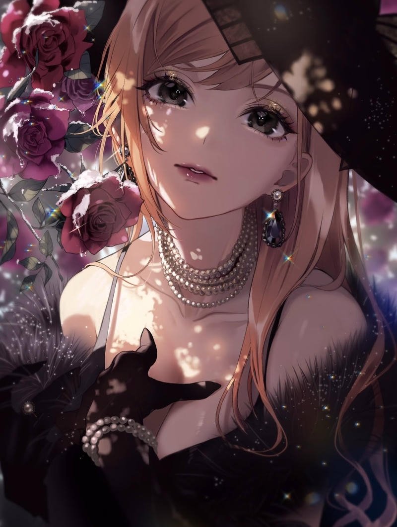 Hình vẽ cô gái theo kiểu anime nữ ngầu và cute