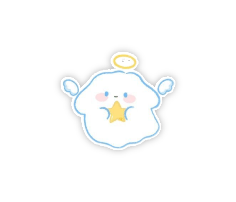 Hình vẽ sticker con ma cute mini xinh xắn nhỏ nhắn cực đáng yêu