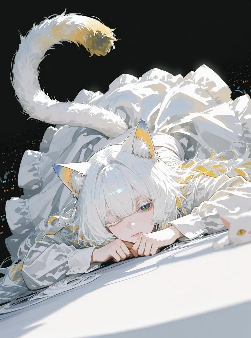 Kết hợp hài hòa mang lại ảnh anime girl tóc trắng đẹp mắt