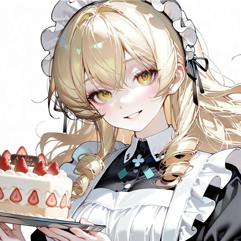 Khoảnh khắc nhẹ nhàng thể hiện anime tóc vàng dễ thương