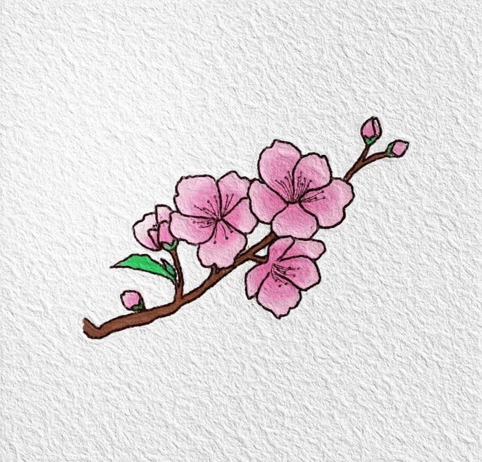 Không gian lễ hội xuân trong tranh hoa đào