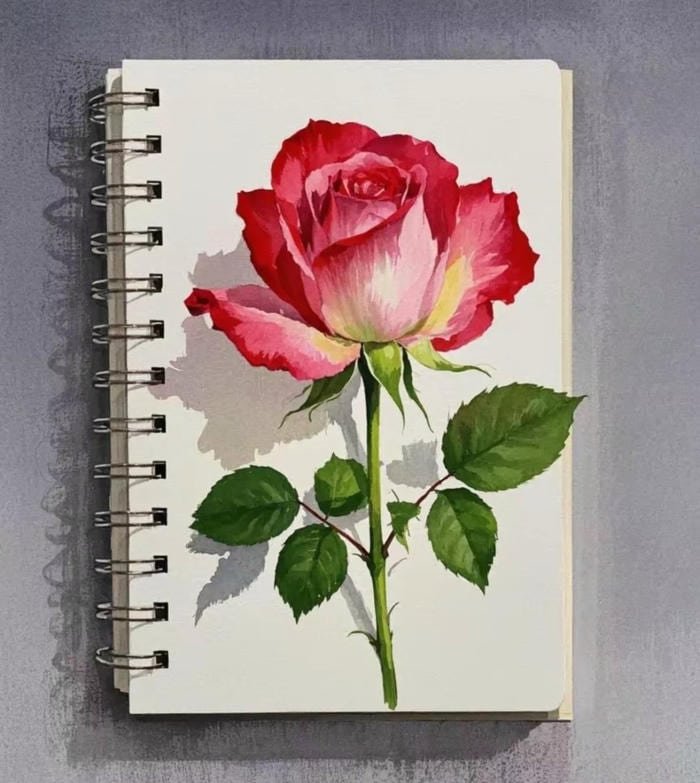 Khung cảnh thiên nhiên nhẹ nhàng với hoa nở