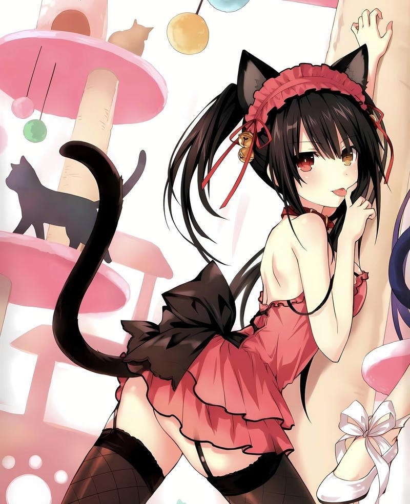 Khung hình nghệ thuật với cô nàng anime quyến rũ