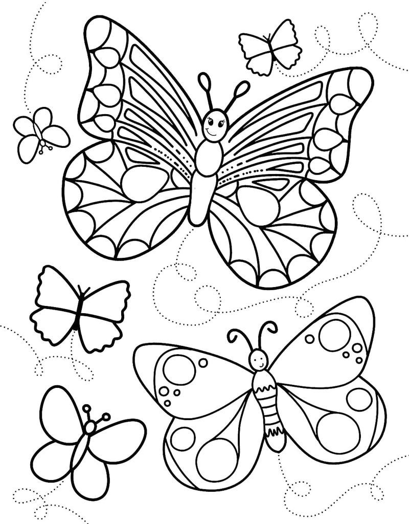 Mẫu hình con bướm đẹp cho trẻ sáng tạo