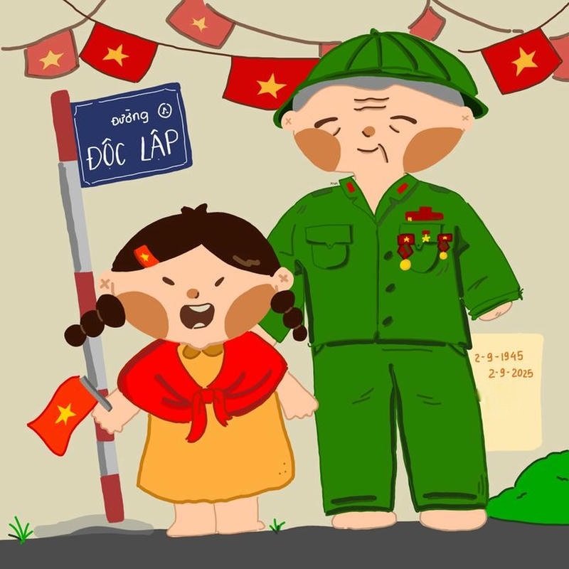 Mẫu xem tranh vẽ chú bộ đội cho bé tham khảo