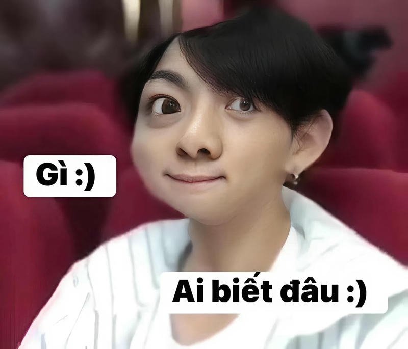 Meme ai biết gì đâu gương mặt vô tri cực lầy