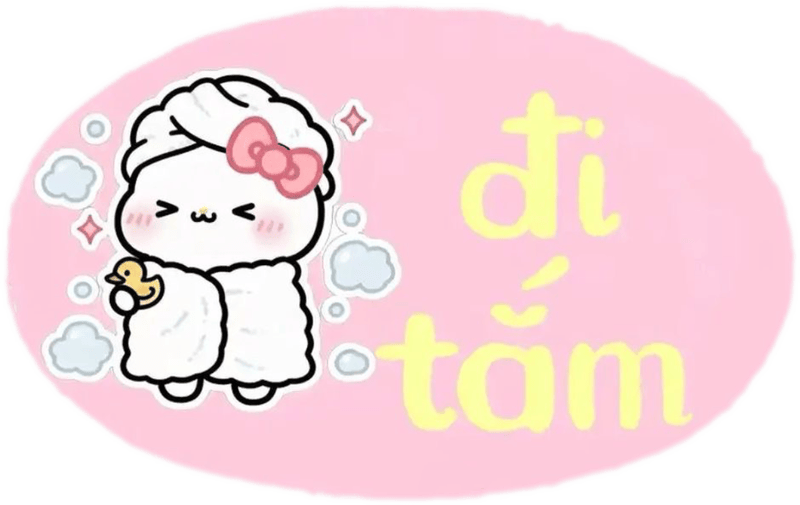 Nhãn dán chữ với những câu nói quen thuộc hằng ngày