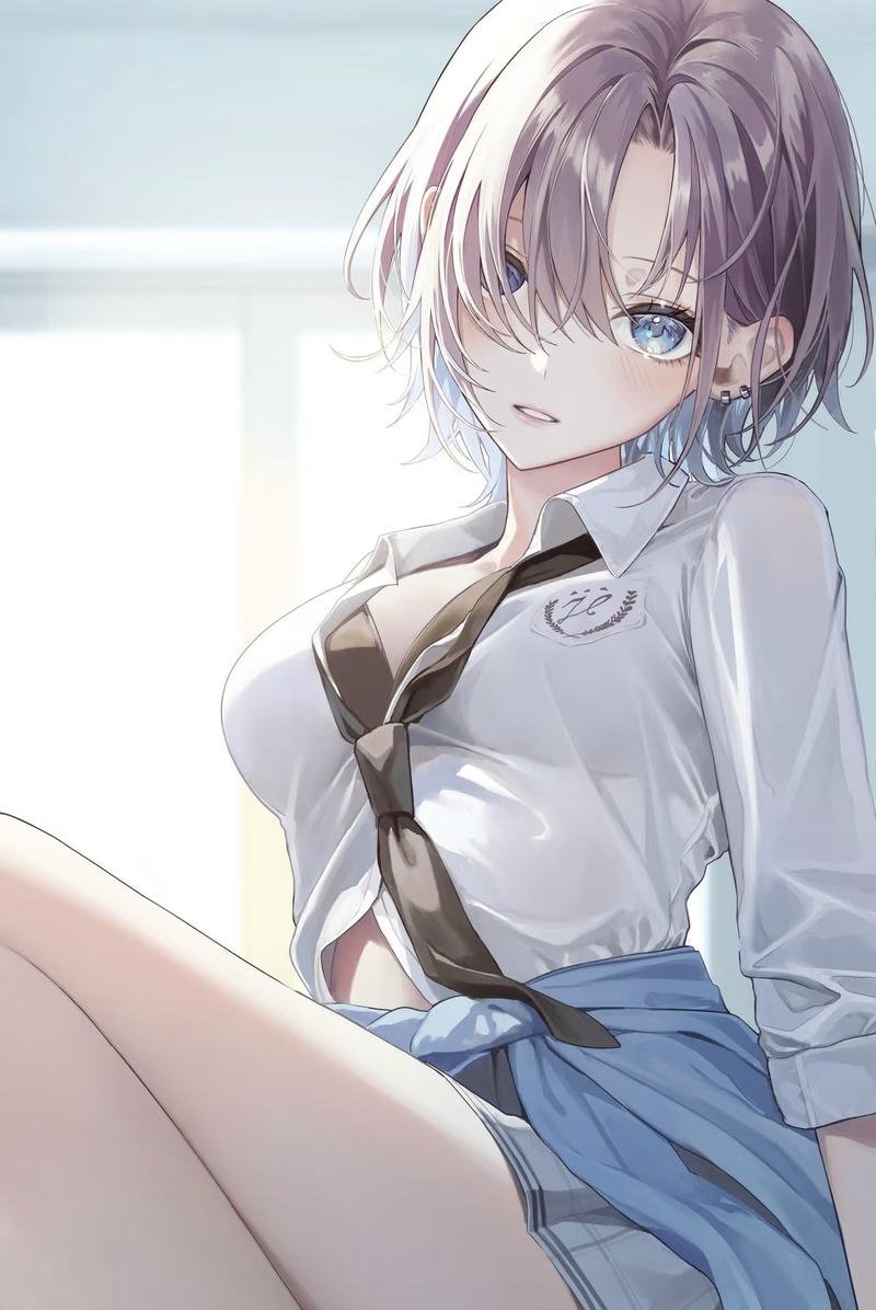 Nhân vật nữ mang kiểu anime nữ ngầu và cute