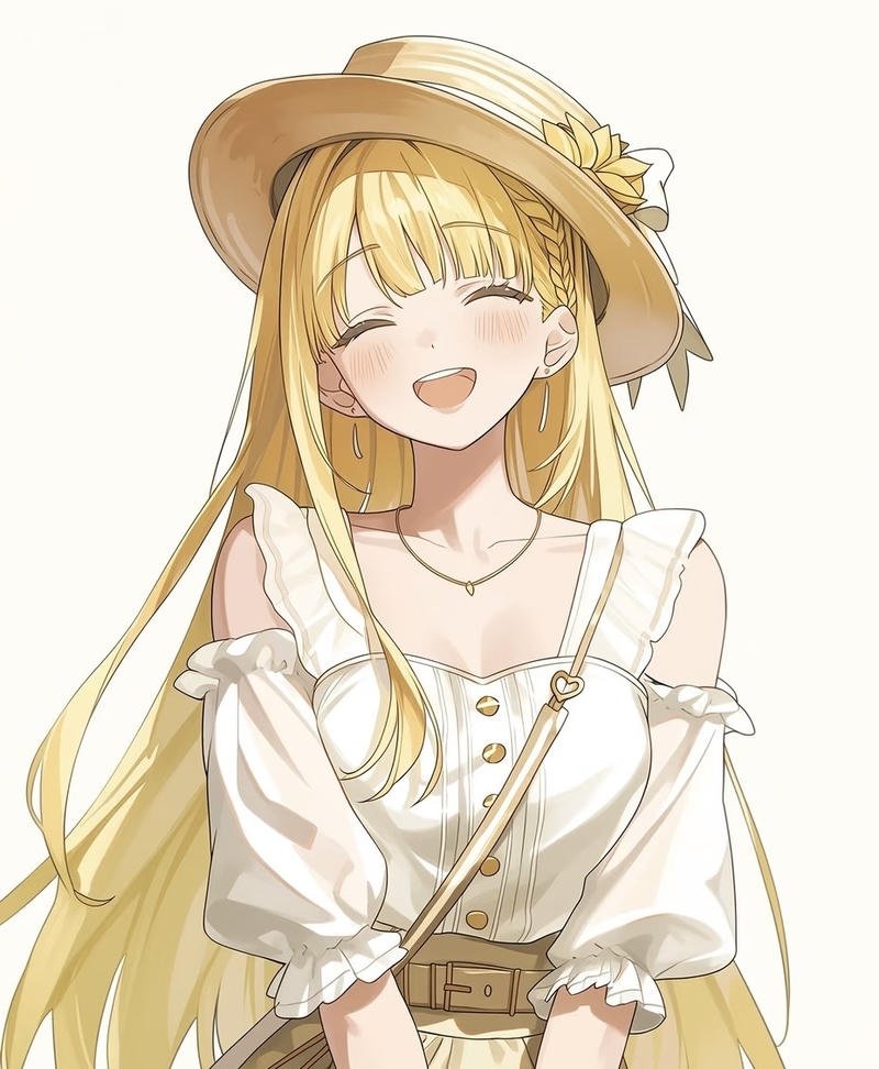 Nụ cười rạng rỡ trong anime tóc vàng gây chú ý