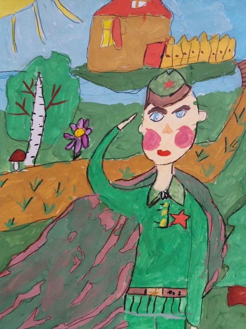 Phác họa em yêu chú bộ đội tranh vẽ ý nghĩa