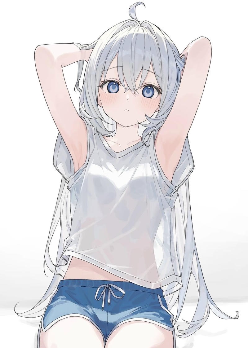 Phối hợp tinh tế tạo nên ảnh anime girl tóc trắng đẹp