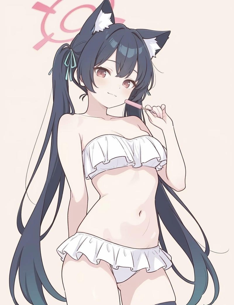 Phong cách nóng bỏng thể hiện qua gái anime mặc bikini