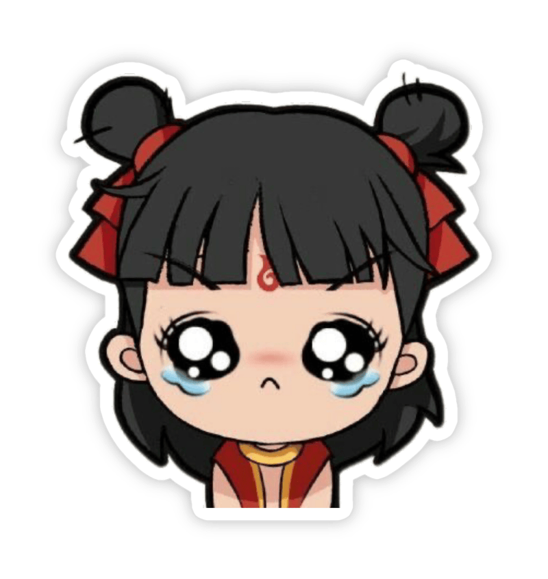 Sticker Natra đang khóc mếu máo cute