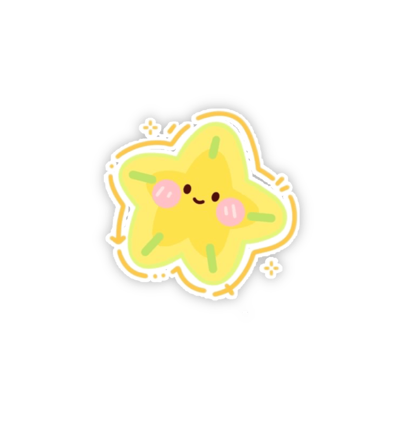 Sticker cute mini vẽ tay ngộ nghĩnh siêu dễ thương