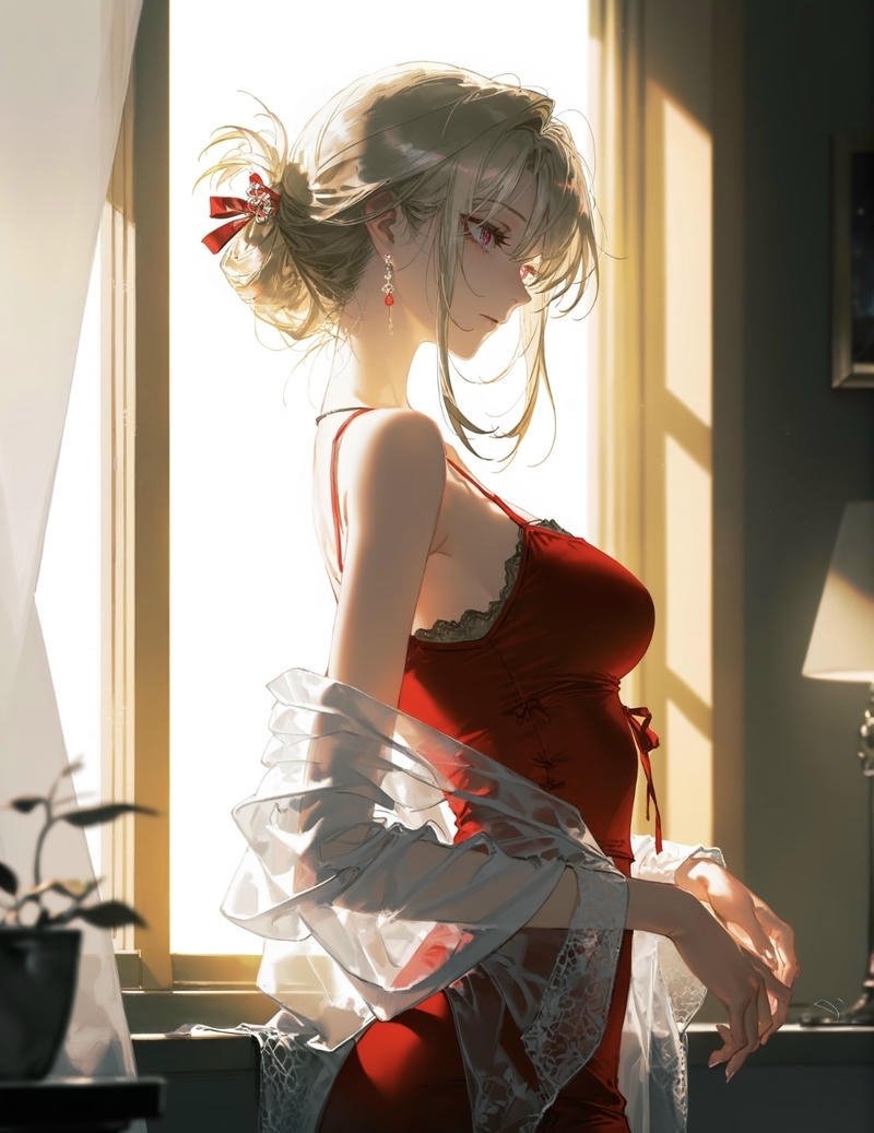 Tạo hình cuốn hút của cô gái trong ảnh gái anime sexy