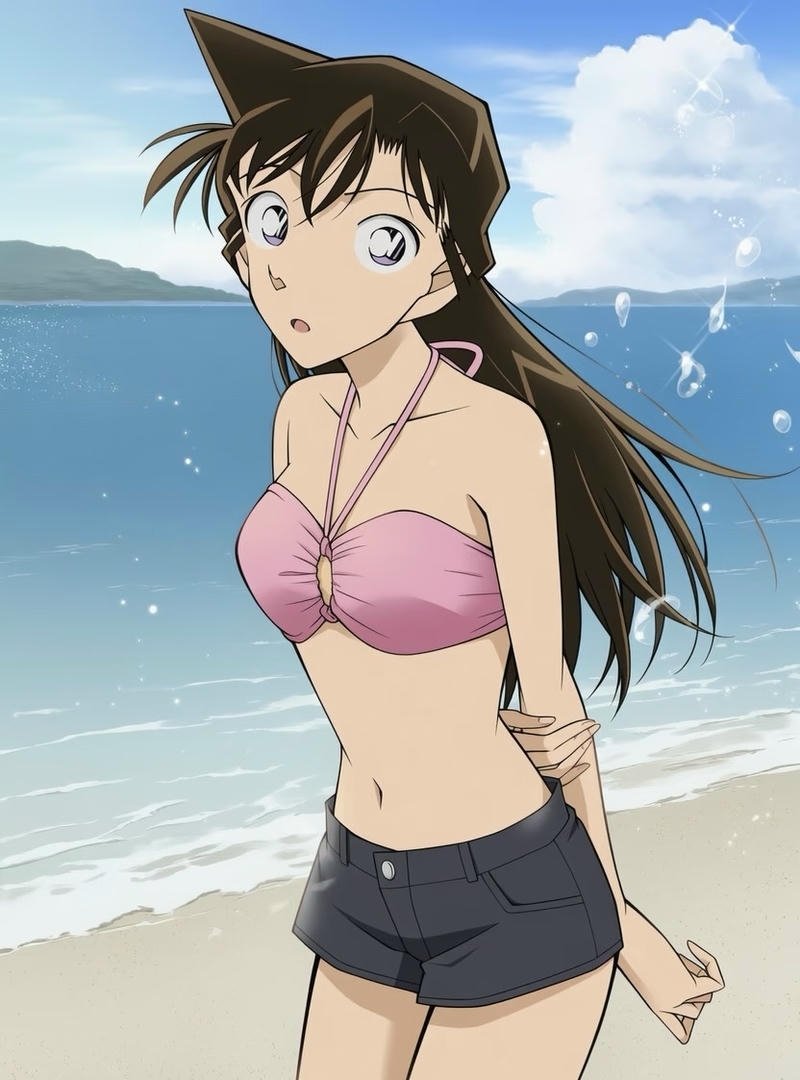 Tạo hình cuốn hút của nhân vật anime nữ diện bikini