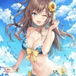 Tạo hình táo bạo của nhân vật trong gái anime mặc bikini