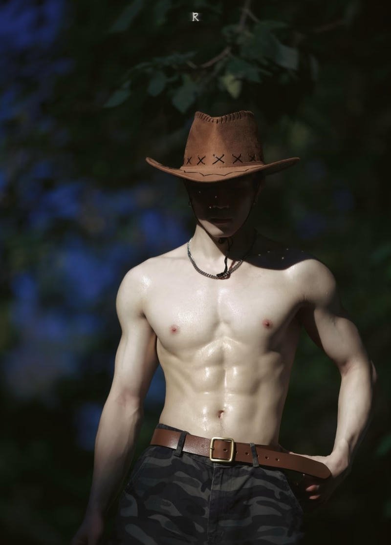 Thân hình thể thao nổi bật của chàng trai