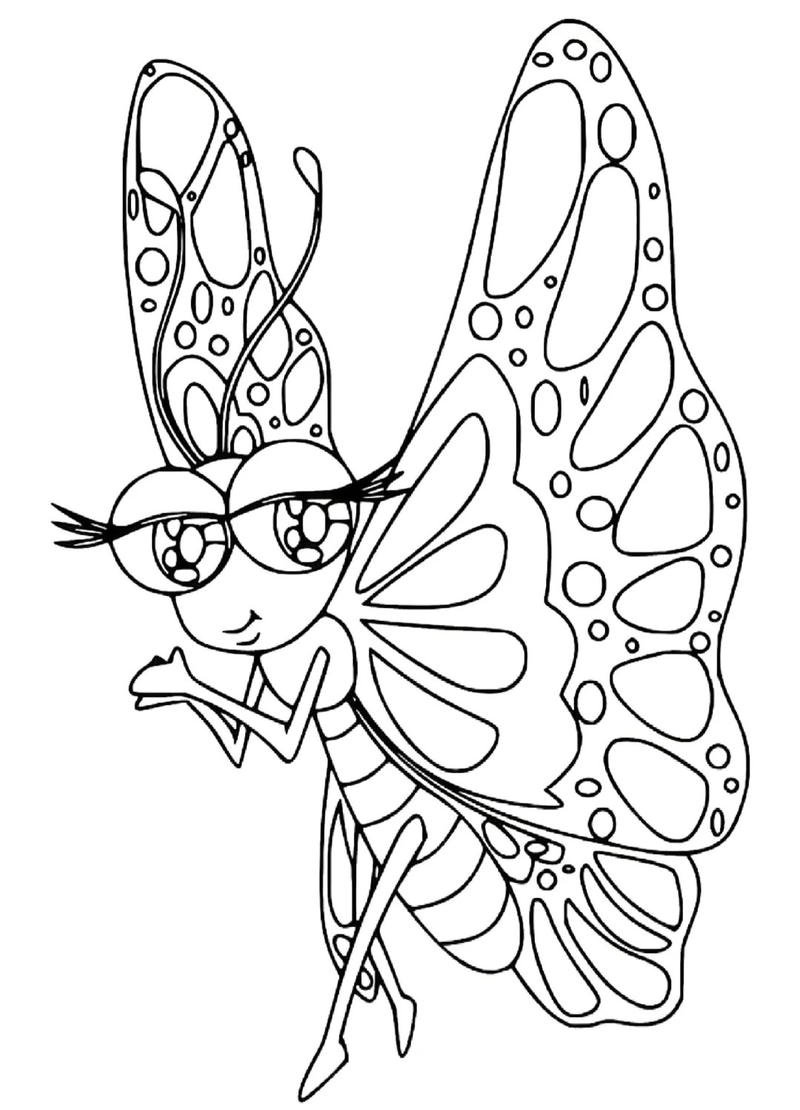 Thiết kế bươm bướm ngộ nghĩnh cho bé học tô