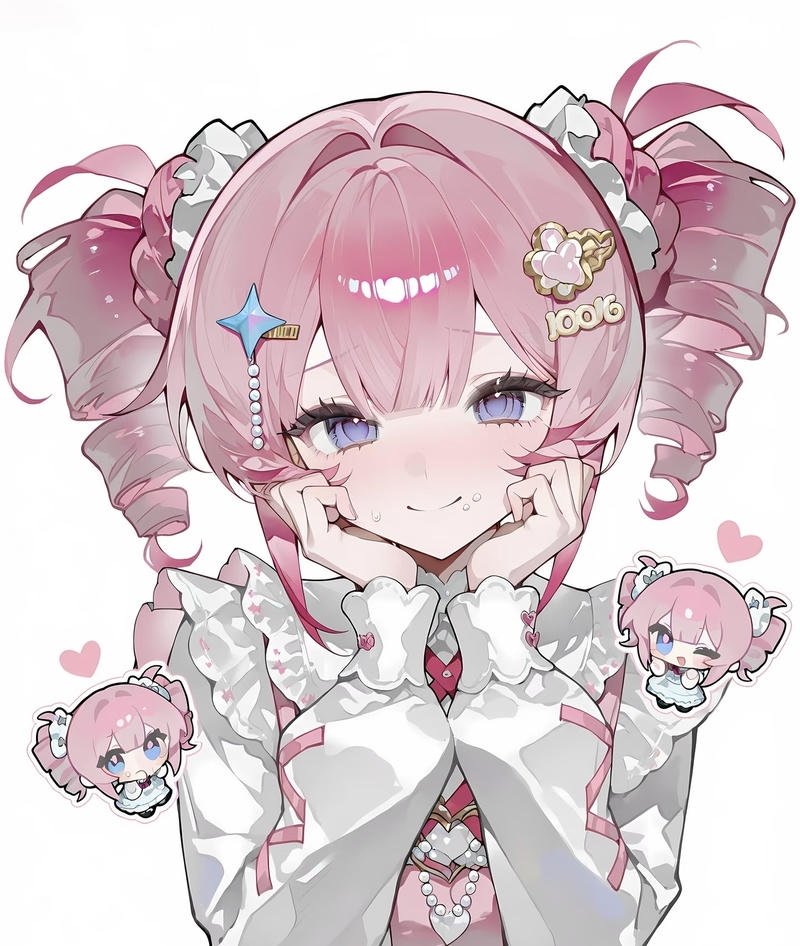 Tóc hồng anime nữ giúp tạo điểm riêng cho nhân vật