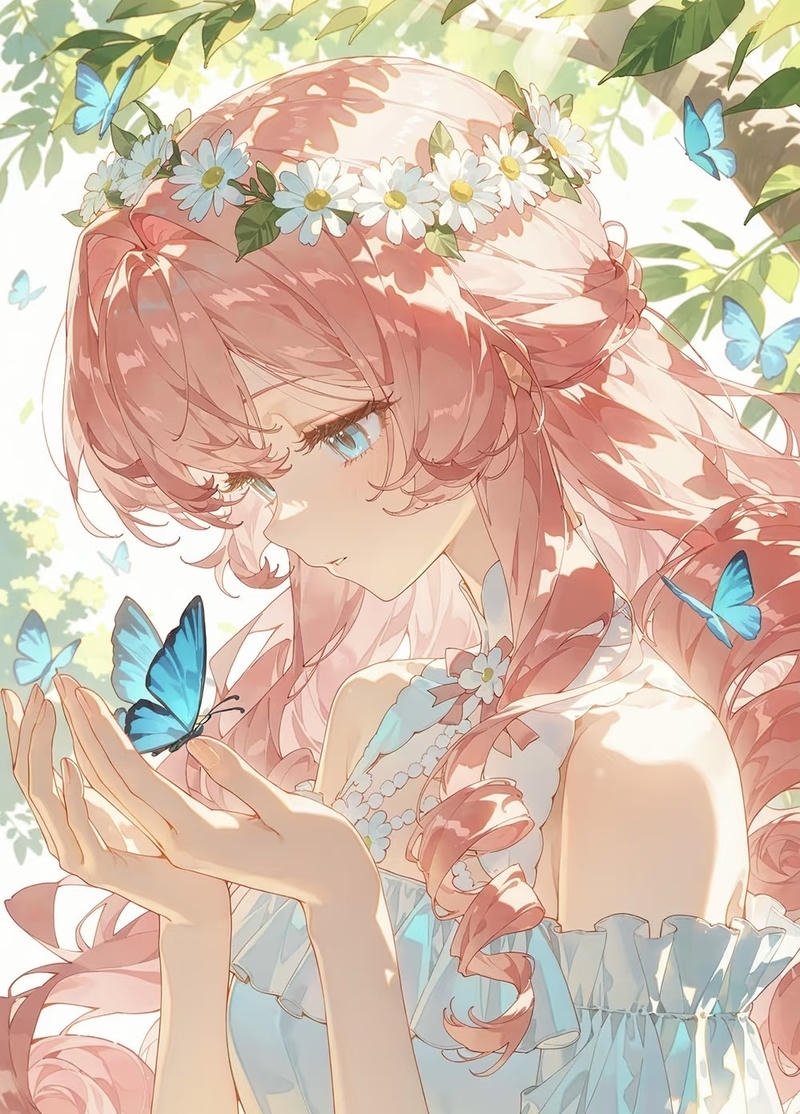 Tóc hồng anime nữ tạo điểm nhấn vừa đủ nhìn