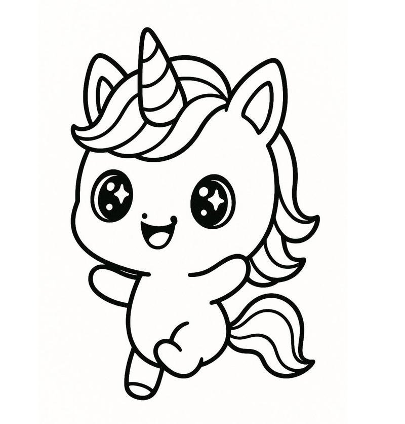 Tranh tô màu hình con ngựa đứng trên đồng cỏ