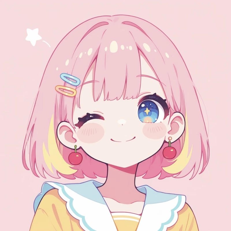 Vẻ đẹp tinh khôi trong ảnh anime nữ tóc ngắn đáng yêu