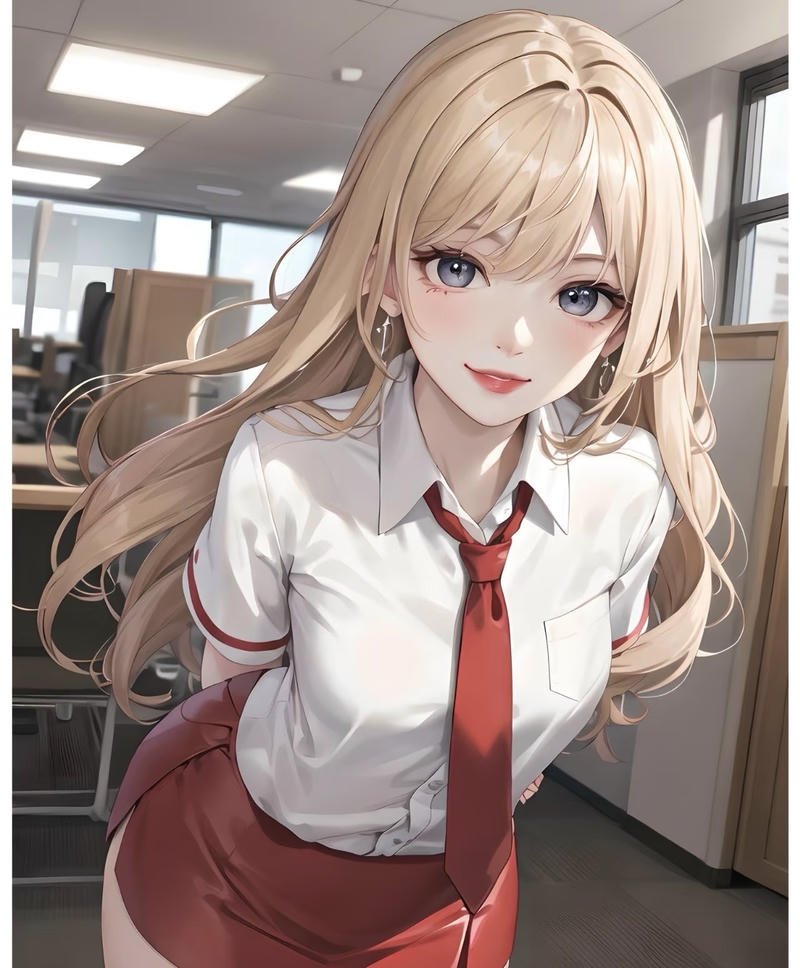 Vẻ đẹp trong sáng trong anime tóc vàng đáng yêu