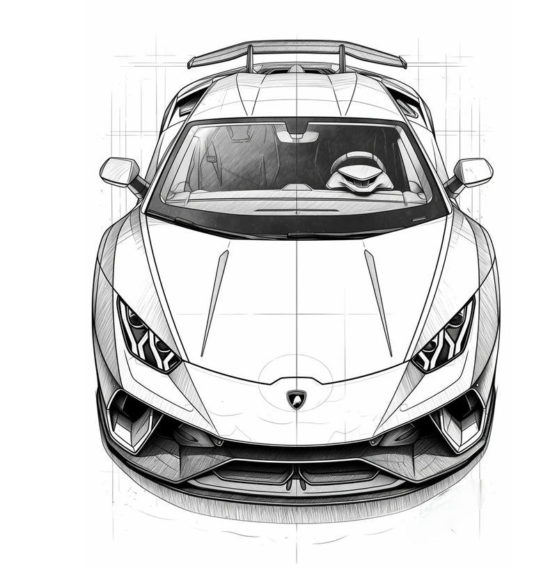 Ý tưởng tranh vẽ ô tô mơ ước của em