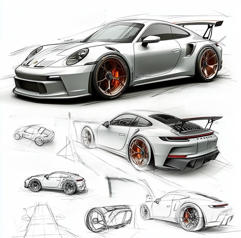 Ý tưởng tranh vẽ xe ô tô trong thành phố
