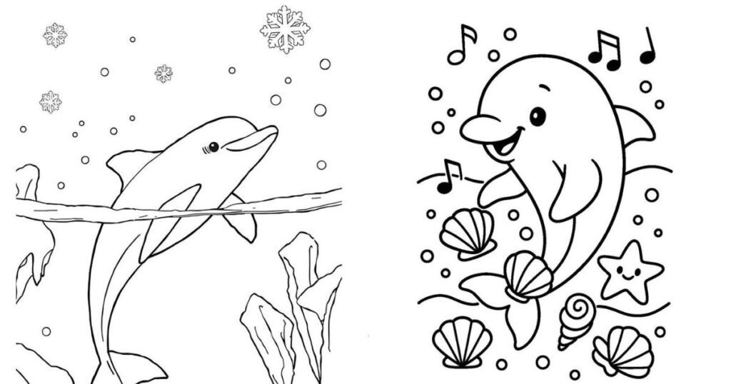 tô màu con cá heo thumbnail