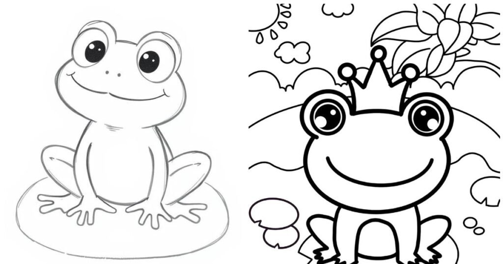 tô màu con ếch thumbnail