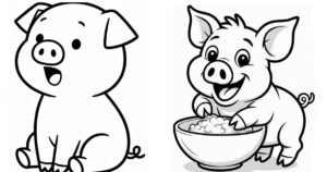 tô màu con heo thumbnail