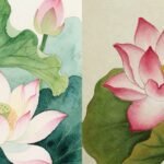 tranh vẽ hoa sen thumbnail