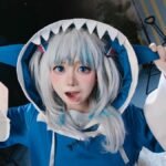 yaoyaoqwq gawr gura cosplay thumbnail
