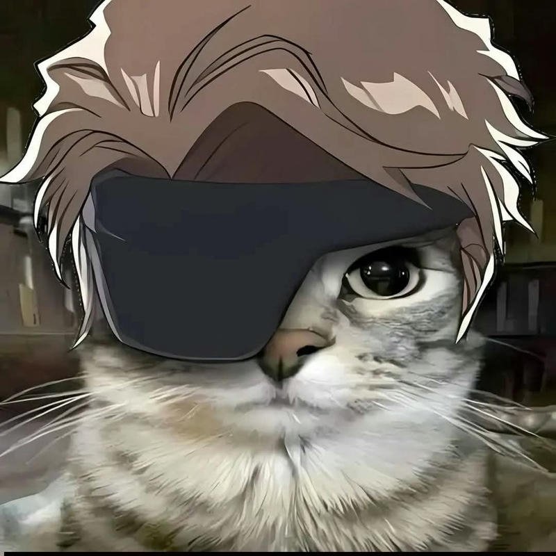 Ảnh Aizen meme ghép vào mặt mèo