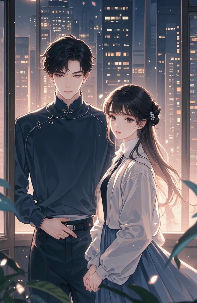 Ảnh anime cặp đôi phong cách lãng mạn dịu dàng