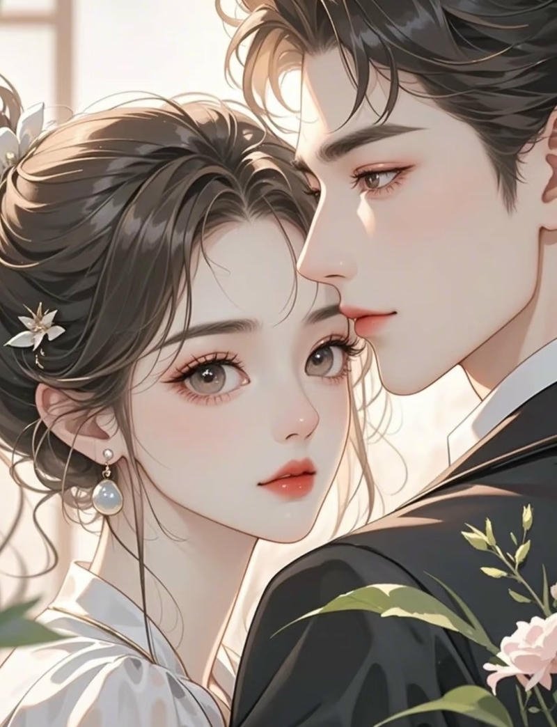 Ảnh anime cặp đôi phong cách tình cảm nhẹ